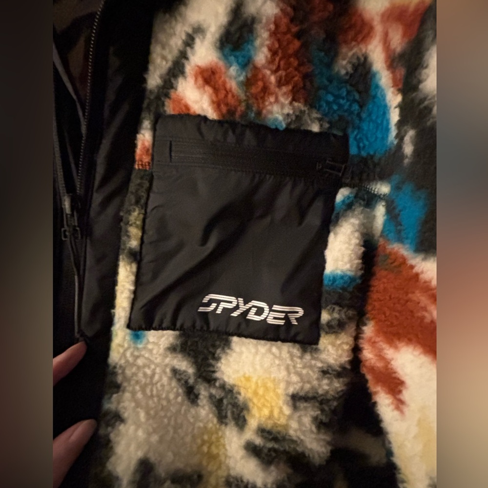 SALE!❄️ Spyder Sherman Sherpa Jacket Men’s Size Medium Like New - Picture 2 of 5